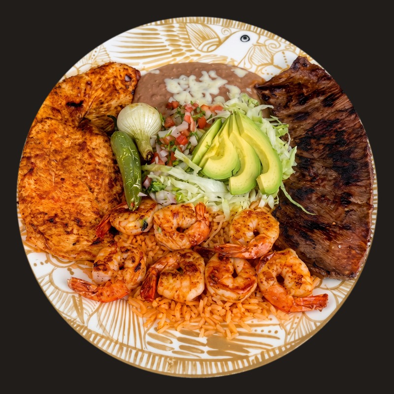 Tres Amigos plate